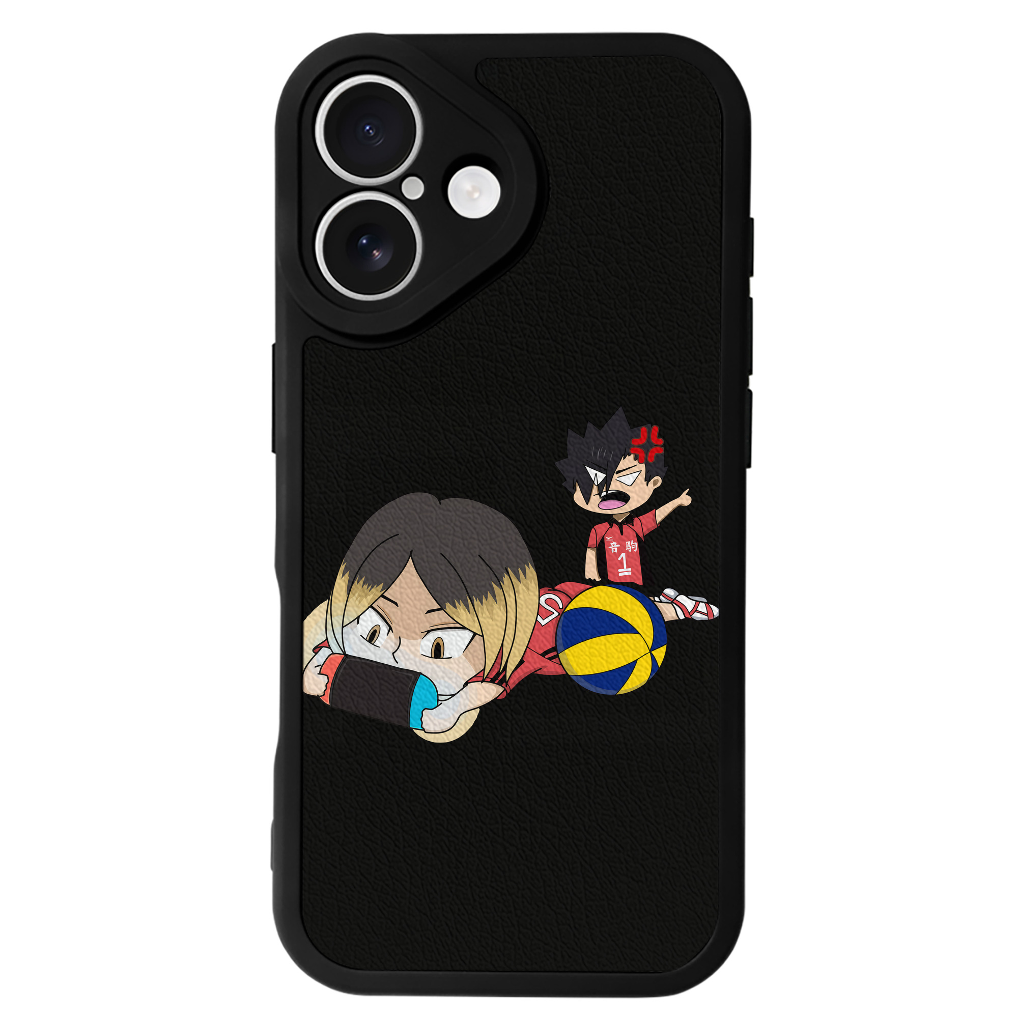 （画像用） ハイキュー!! Haikyu!! 【iPhone 16シリーズ対応】シリコンスマホケース（レザー調） 材質：シリコン